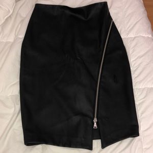 Express Faux Leather Skirt